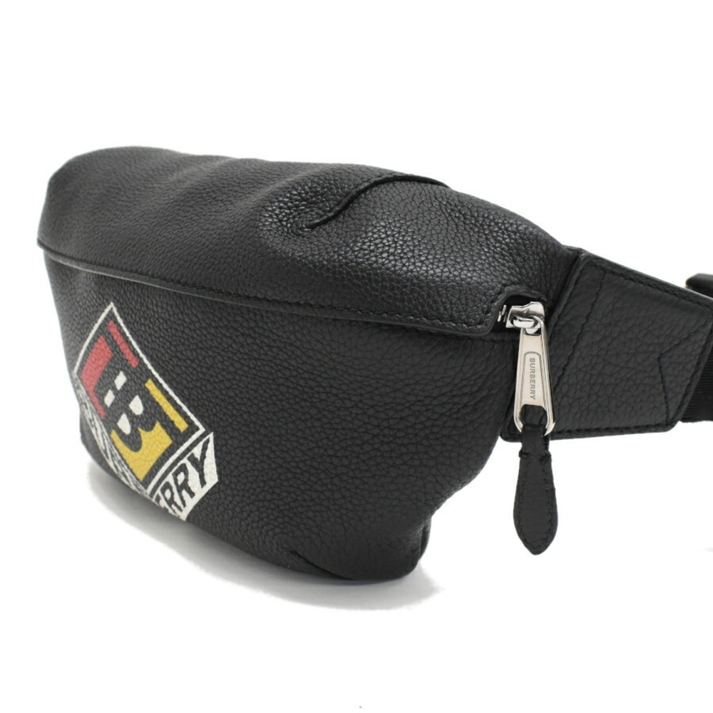 Burberry ML MD SONNY Belt Bag Body Belt Crossbody Logo Black Leather - Picture 2 of 9